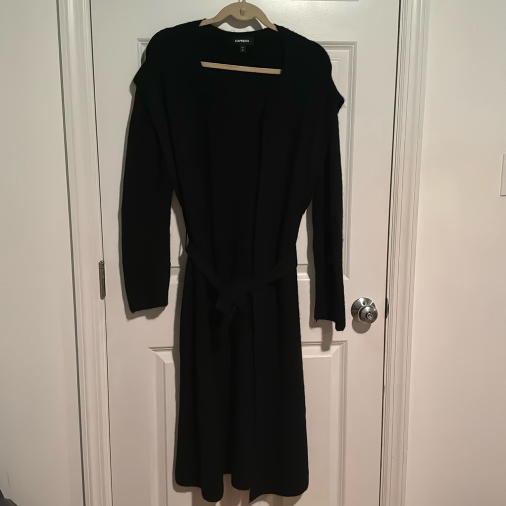 Express Black Long Cardigan Sweater